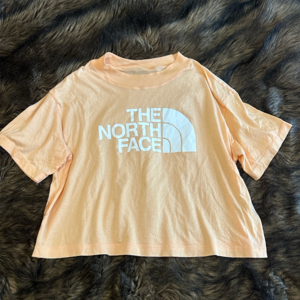 The North Face Cropped Light Peach Tee